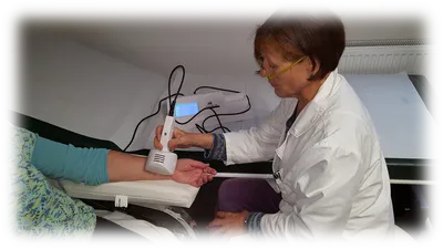 Photonentherapie bei einer Patientin